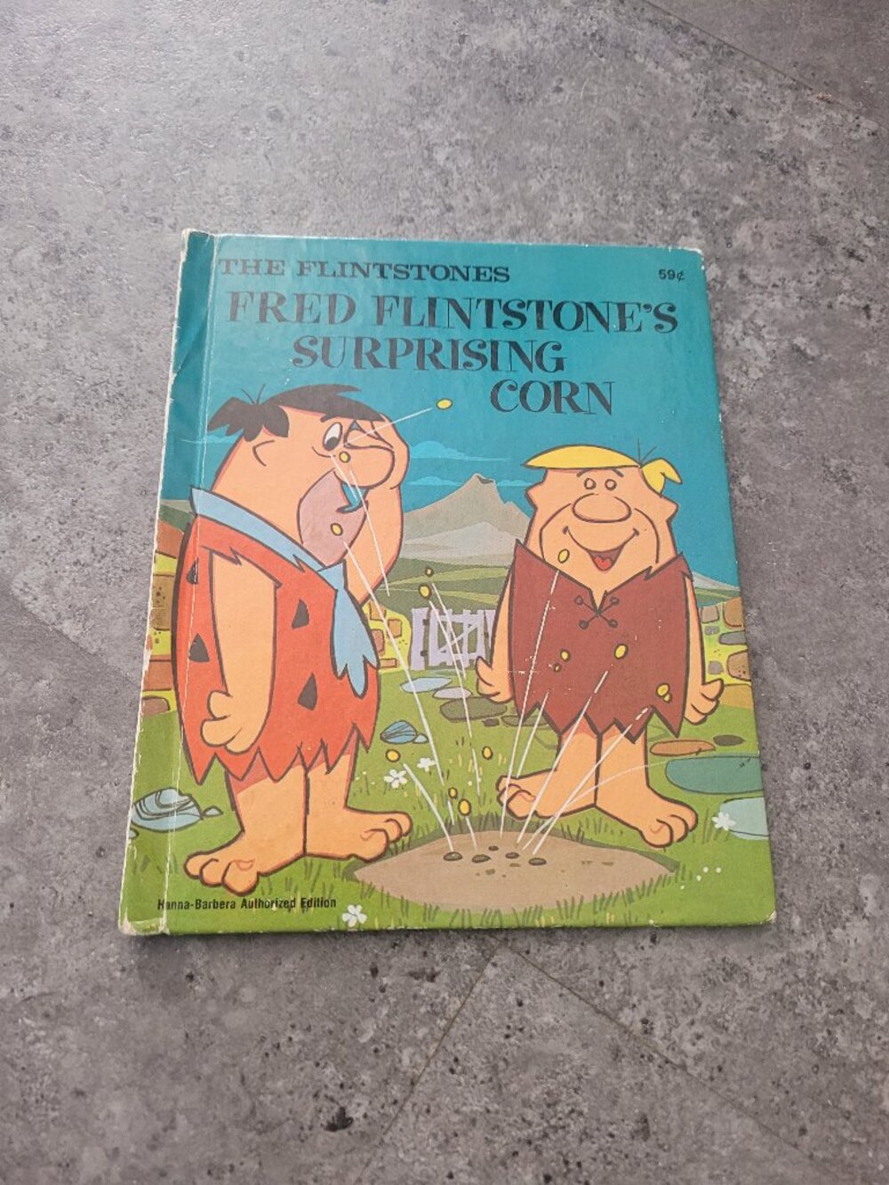 Vintage Flintstones Fred Flintstone's Surprising Corn Hanna-Barbera Children's B
